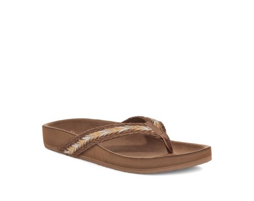 Sandale Sanuk She Loungy Hemp Femme - Marron AIZJFK805